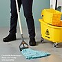 Coastwide Professional™ Looped-End Wet Mop Head, Medium, Recycled Blend, 5" Headband, Blue (CW57751)~#|#~s1223864_sc7