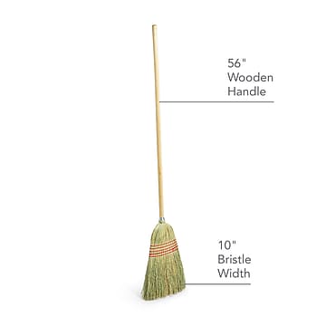 Coastwide Professional™ 10" Standard Corn Broom, Natural (CW57732)