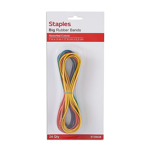 Staples Oversized Rubber Bands, 24/Pack (28628-CC)