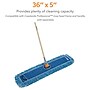 Coastwide Professional™ Looped-End Dust Mop Head, Cotton, 36" x 5", Blue (CW56760)~#|#~s1224040_sc7