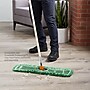 Coastwide Professional™ Looped-End Dust Mop Head, Microfiber, 24" x 5", Green (CW56770)~#|#~s1224043_sc7