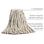 Coastwide Professional™ Cut-End Wet Mop Head, #32, Cotton, 1" Headband, White (CW57745)~#|#~s1224169_sc7