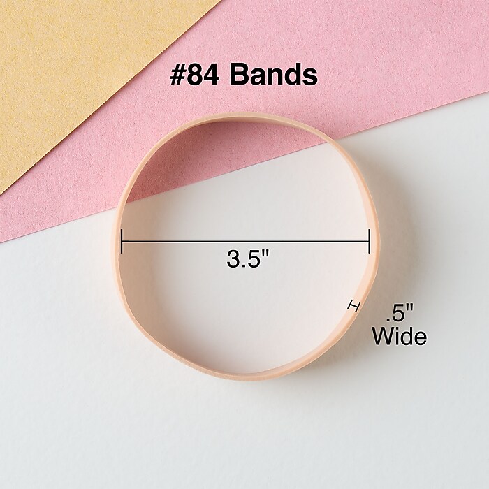 Staples Economy #84 Rubber Bands, 3-1/2