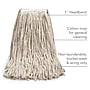 Coastwide Professional™ Cut-End Wet Mop Head, #24, Cotton, 1" Headband, White (CW57744)~#|#~s1224185_sc7