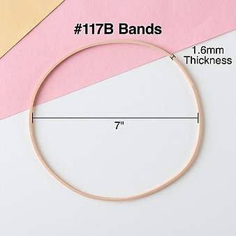 Staples Premium Rubber Bands, #117B, 1 lb. Bag, 200/Pack (28621-CC)