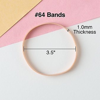 Staples Economy Rubber Bands, #64, 1 lb. Bag, 380/Pack (28618-CC)