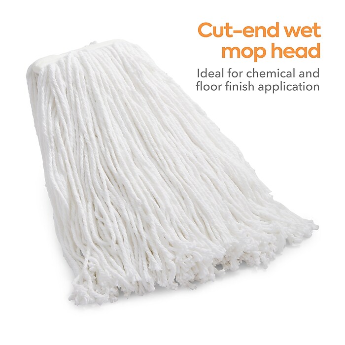 Coastwide Professional™ Cut-End Wet Mop Head, #24, Rayon, 1