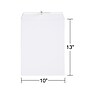Staples Gummed Catalog Envelopes, 10"L x 13"H, White, 100/Box (295840N)~#|#~s1224473_sc7