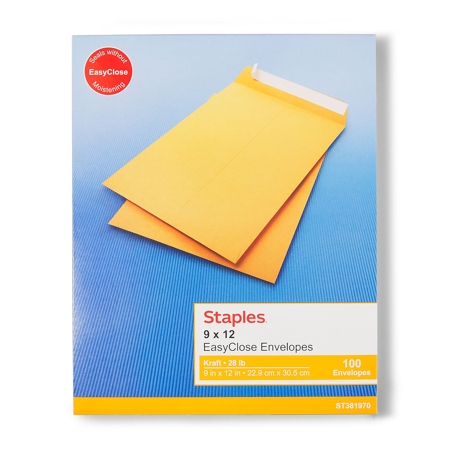 MyOfficeInnovations EasyClose Katalog Umschläge 9"L x 12"H Braun 100/Box - Bild 2 von 4