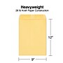 Staples Gummed Kraft Catalog Envelopes, 9"L x 12"H, Brown, 250/Box (486940/17032)~#|#~s1224515_sc7