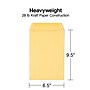 Staples Gummed Kraft Catalog Envelopes, 6.5" x 9.5", Brown, 100/Box (SPL534701)~#|#~s1224525_sc7