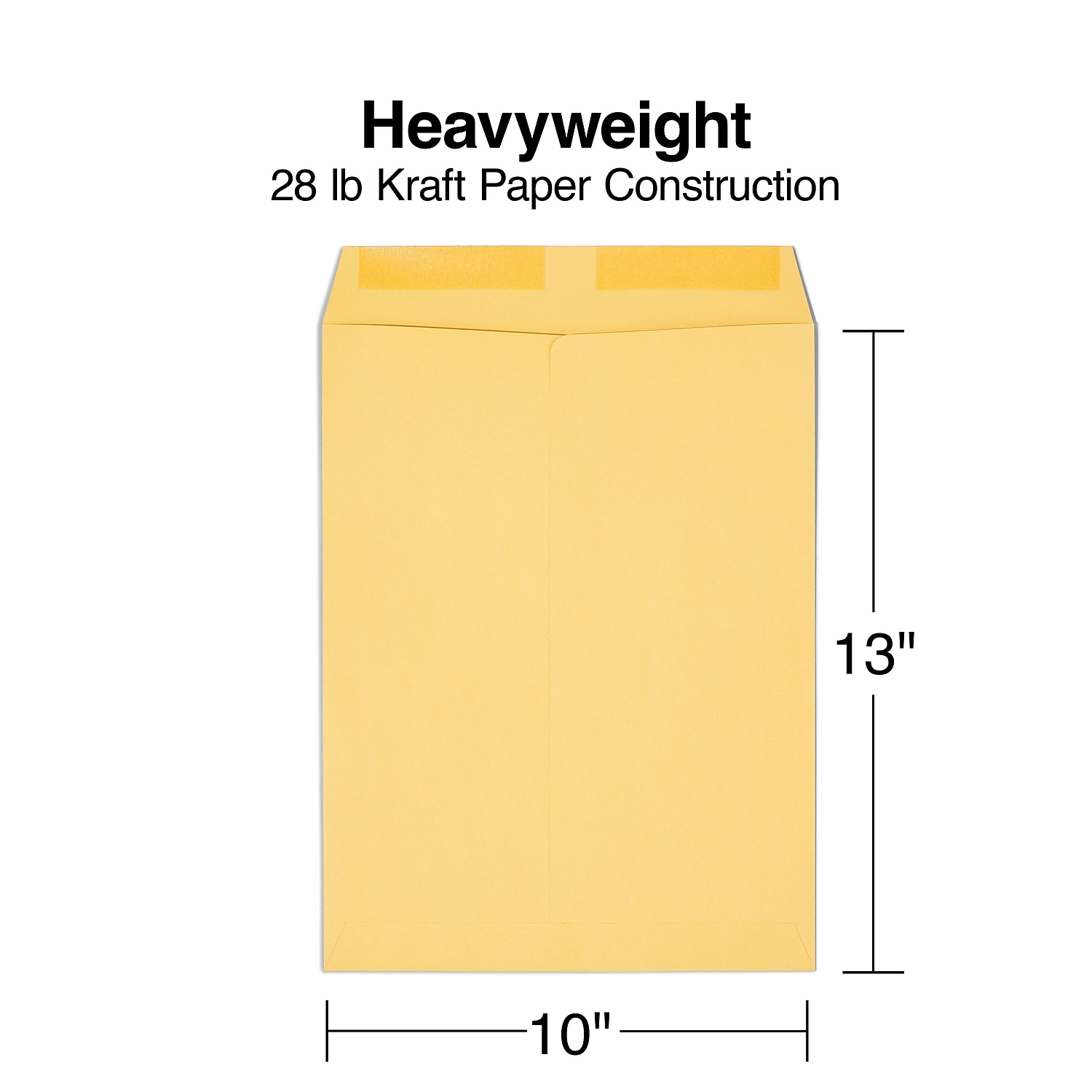 Staples gummierte Katalog Umschläge 10" L x 13" H braun 250/Box (486946/17033) - Bild 3 von 3