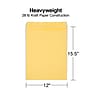 Staples Self Seal Kraft Catalog Envelopes, 12" x 15.5", Brown, 100/Box (534826/17102)~#|#~s1224545_sc7