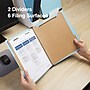 Staples® Recycled Pressboard Classification Folder, 2-Dividers, 2 1/2" Expansion, Letter Size, Light Blue, 20/Box (ST614616-CC)~#|#~s1224560_sc7