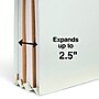 Staples 60% Recycled Pressboard Classification Folder, 2-Dividers, 2.5" Expansion, Letter Size, Light Gray/Green, 10/Box~#|#~s1224579_sc7