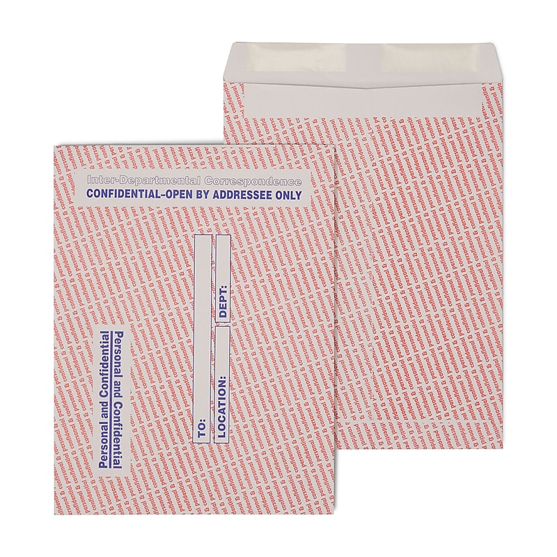 Staples Gummed Inter-Departmental Envelopes, 10" x 13", Multi Colors, 100/Box (SPL487513) image 1