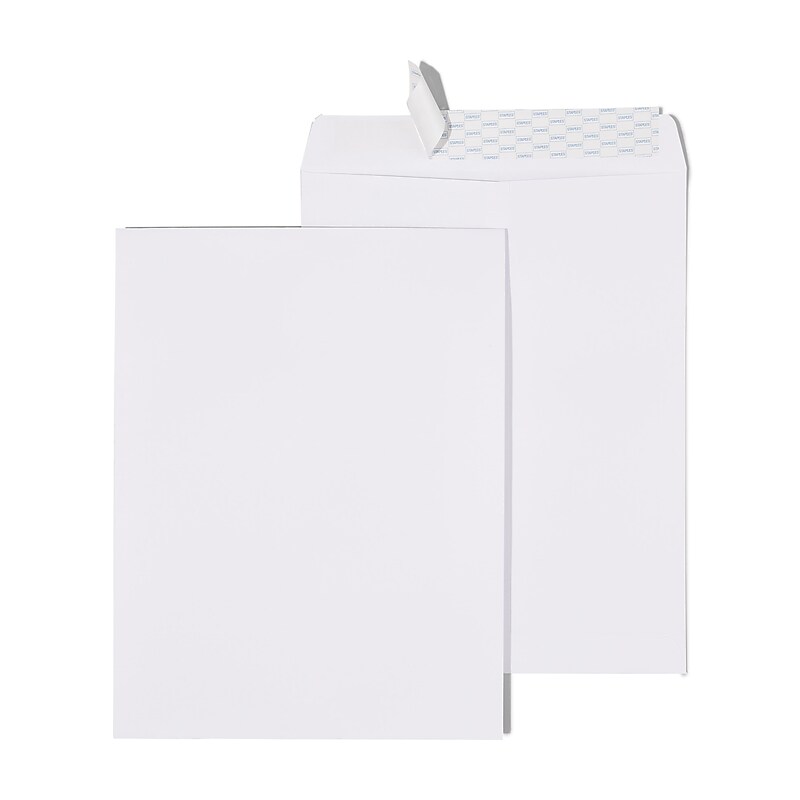 Staples Self Seal #13 Catalog Envelope, 10" x 13", White, 12/Pack (50293T-CC) image 1