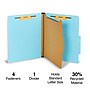 Staples® Recycled Pressboard Classification Folder, 1-Dividers, 1 3/4" Expansion, Letter Size, Light Blue, 20/Box (ST614424-CC)~#|#~s1224598_sc7