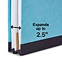Staples® Recycled Pressboard Classification Folder, 1-Dividers, 1 3/4" Expansion, Letter Size, Light Blue, 20/Box (ST614424-CC)~#|#~s1224601_sc7