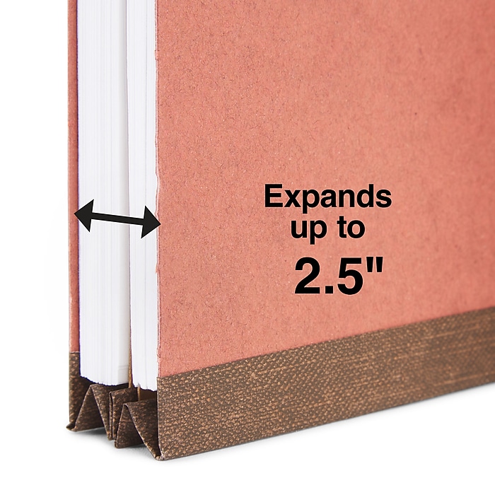 Staples® Recycled Pressboard Classification Folder, 2 Staples® Recycled Pressboard Classification Folder, 2