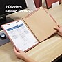 Staples® Recycled Pressboard Classification Folder, 2-Dividers, 2 1/2" Expansion, Letter Size, Brick Red, 20/Box (ST614615-CC)~#|#~s1224607_sc7