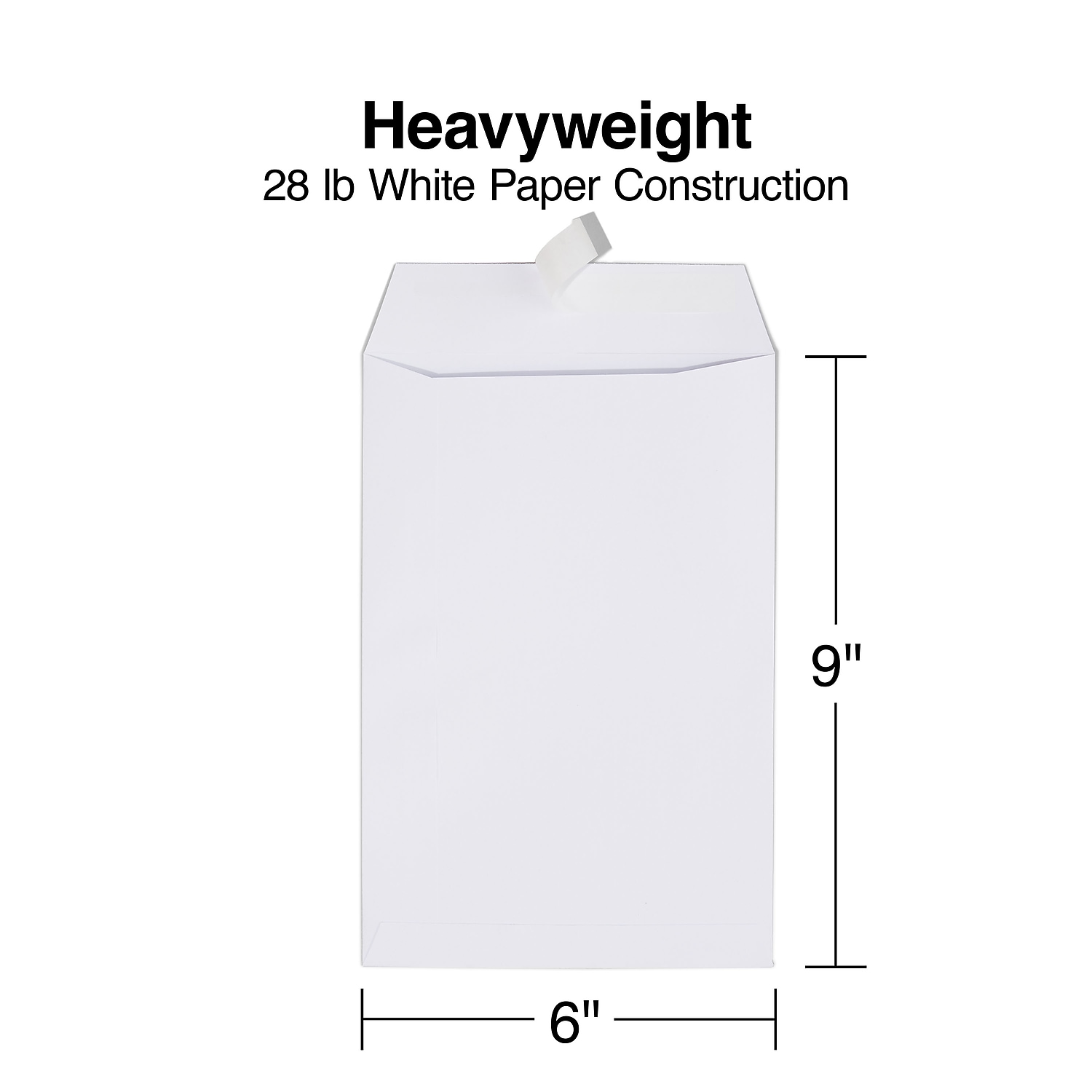 Staples EasyClose Catalog Envelopes 6' x 9" White Wove 100/Box (20139) 892099N - Picture 3 of 6