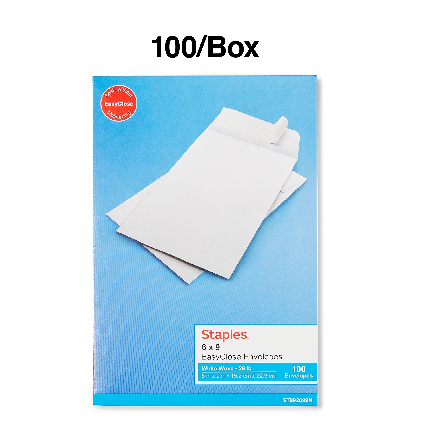 Staples EasyClose Catalog Envelopes 6' x 9" White Wove 100/Box (20139) 892099N - Picture 4 of 6