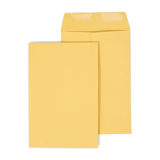 Staples Gummed Kraft Catalog Envelopes, 6