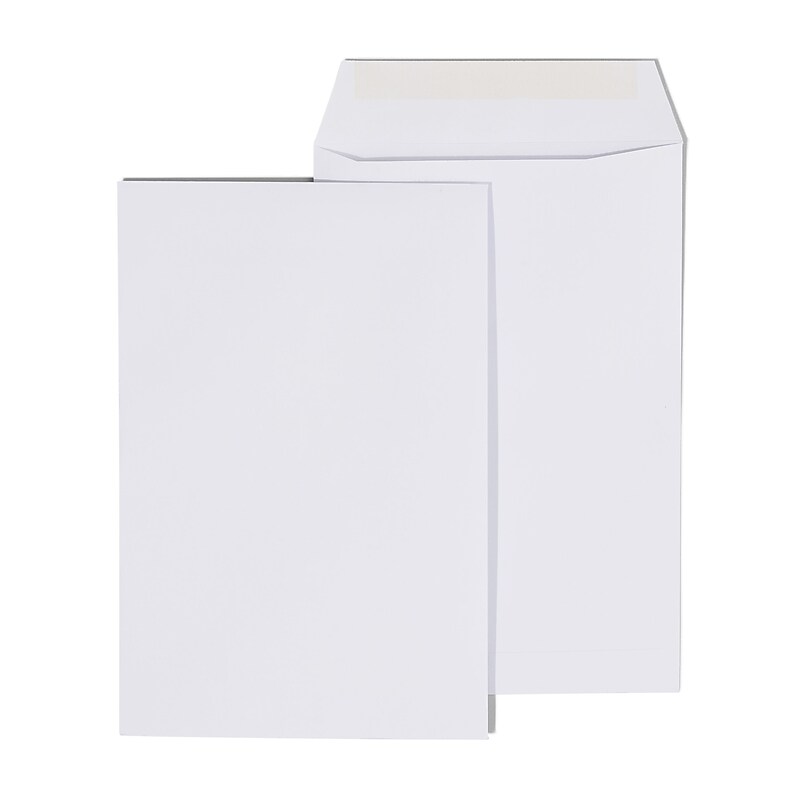 Staples Economy Gummed Catalog Envelopes, 6" x 9", White, 250/Box (50303T) image 1
