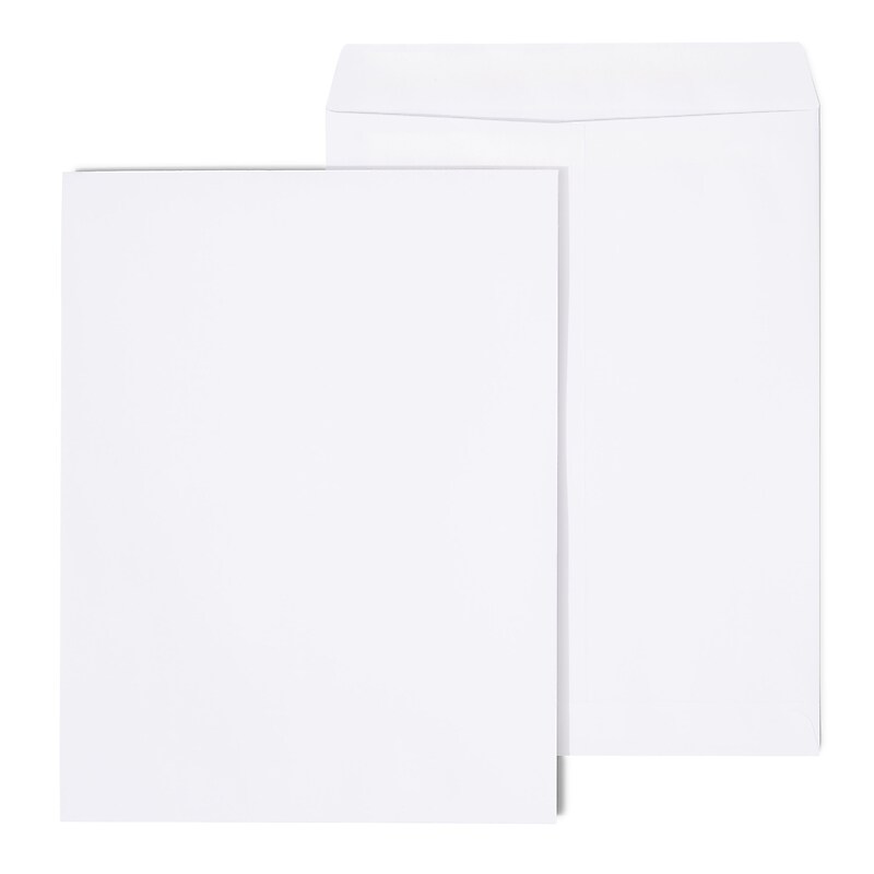 Staples Self Seal Catalog Envelopes, 10" x 13", White, 100/Box (SPL478157) image 1