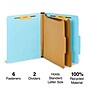 Staples® Recycled Pressboard Classification Folder, 2-Dividers, 2 1/2" Expansion, Letter Size, Light Blue, 20/Box (ST614616-CC)~#|#~s1224636_sc7