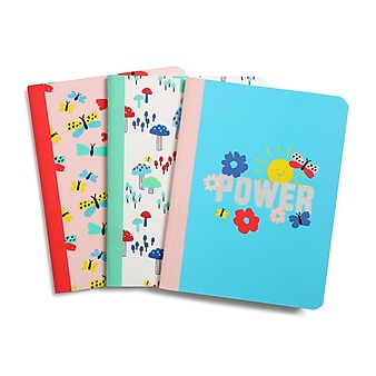 Pep Rally Composition Notebook, 7.5" x 9.75", Wide Ruled, 80 Sheets, Assorted Colors (60552)