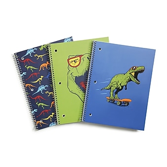 Pep Rally 1 Subject Notebook, 8" x 10.5", Wide Ruled, 80 Sheets, Assorted Color (60557)