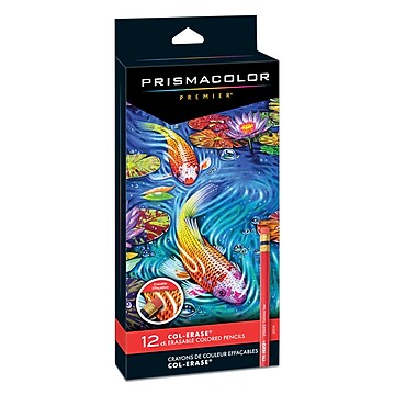 Prismacolor Premier Col-Erase Colored Pencils, Assorted Colors, 12/Box (20516)