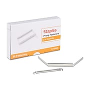 Staples Prong Fasteners, 2.75"W, Silver, 50/Pack (44408)