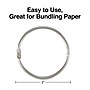Staples Book Rings, 2", Silver, 50/Pack (44419)~#|#~s1225546_sc7