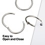 Staples Book Rings, 1.5", Silver, 100/Pack (44416)~#|#~s1225554_sc7