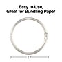 Staples Book Rings, 1.5", Silver, 100/Pack (44416)~#|#~s1225556_sc7
