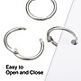 Staples Book Rings, 1", Silver, 100/Pack (44418)~#|#~s1225565_sc7
