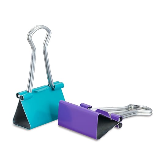Staples Binder Clips, Medium Size, Assorted Fashion Colors, 15 Pack – Stylish Clips for Organizing Papers & Planners~#|#~s1225647_sc7