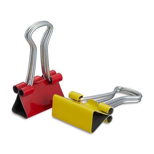 Staples Mini Binder Clips, 0.25" Capacity, Assorted Colors, 40 Clips/Pack (ST21369)~#|#~s1225652_sc7