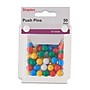 Staples® Non-Magnetic Round Head Pushpins, Assorted Colors, 50/Box (10559-CC)~#|#~s1225665_sc7
