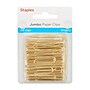 Staples Jumbo Paper Clips, Gold, 100/Pack (32012)~#|#~s1225686_sc7