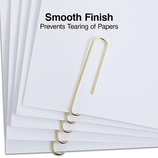 Staples Jumbo Paper Clips, Gold Finish, 100 Pack – Large Clips for Thick Documents & Office Filing~#|#~s1225694_sc7