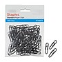 Staples® #1 Size Vinyl-Coated Paper Clips, Black, 100/Pack~#|#~s1225745_sc7