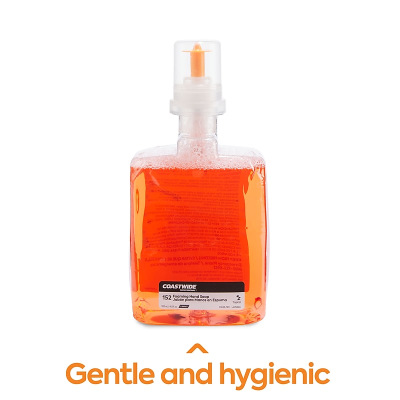 Coastwide Professional J-Series Foaming Hand Soap, Tropical, 1200 mL, 2/Carton (CWJSR-TRO) image 1