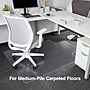 Staples® Carpet Chair Mat with Lip, 46" x 60'', Medium-Pile, Clear (27015-US/CC)~#|#~s1225769_sc7