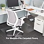 Staples® Carpet Chair Mat, 36" x 48'', Medium-Pile, Clear (28591)~#|#~s1225777_sc7