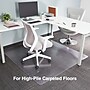 Staples® Carpet Chair Mat, 60" x 60", Designed for High-Pile Carpet, Clear (28590)~#|#~s1225778_sc7