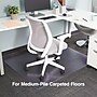 Staples® Carpet Chair Mat, 45" x 53'', Medium-Pile, Clear (28592)~#|#~s1225782_sc7